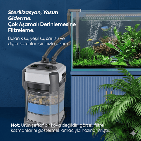 Jingye JY-T650 Dış Filtre 18W 1800L/H