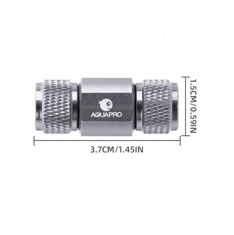 AQUAPRO Alüminyum Metal Akvaryum Co2 Check Valve 4/6mm