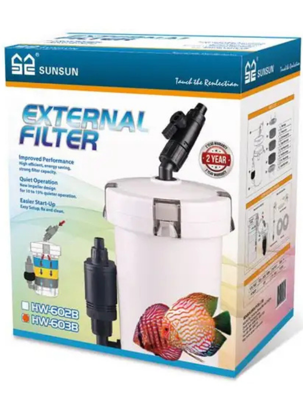 Sunsun 603B Dış Filtre 400 LT/H 6W