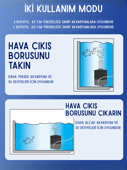 Sobo SB-2601, SB-2602 Dikdörtgen Biyolojik Pipo Filtre